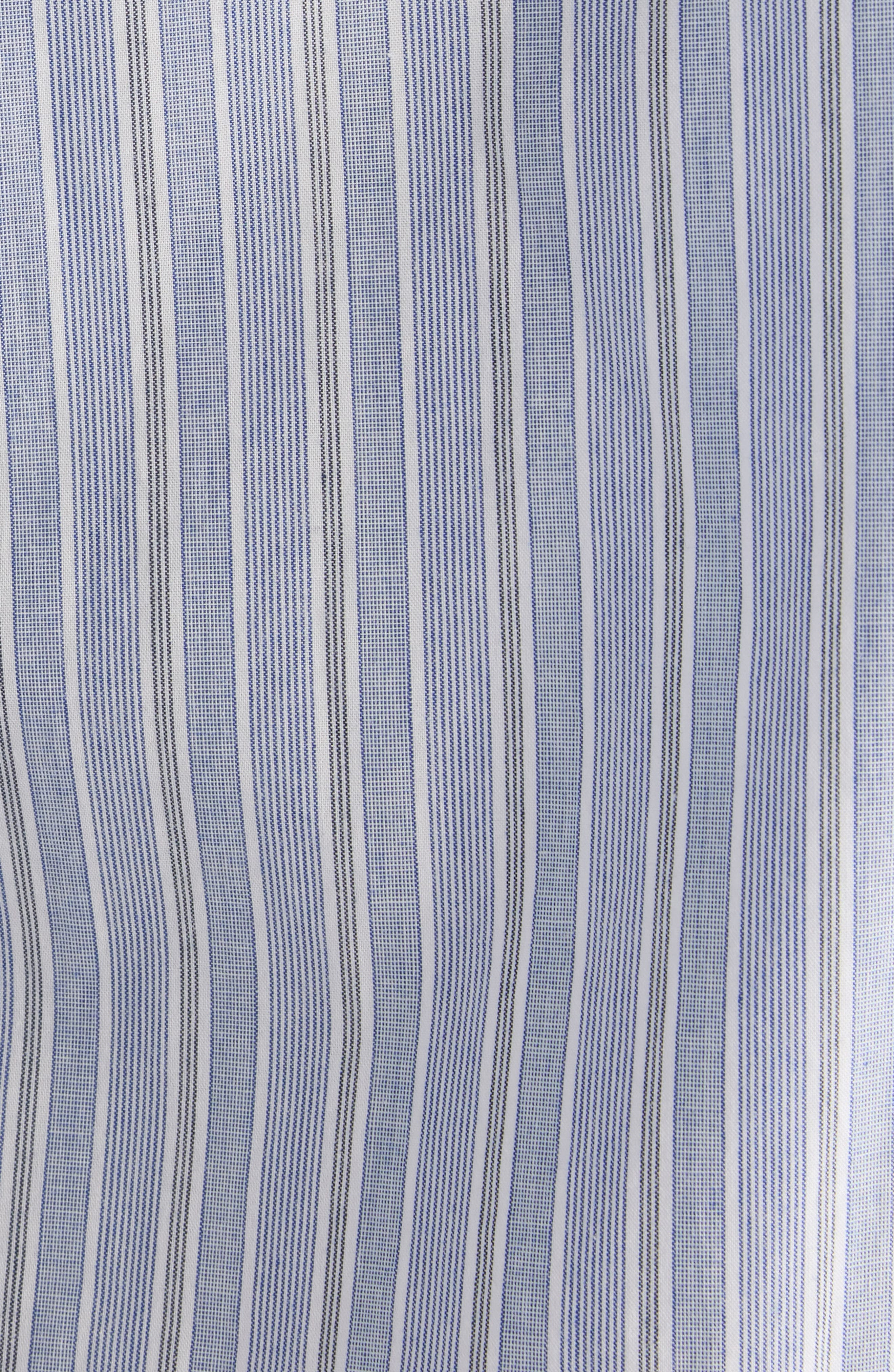 Acne Studios Soublera Layered Stripe Button-Up Shirt in Blue/White at Nordstrom - 6