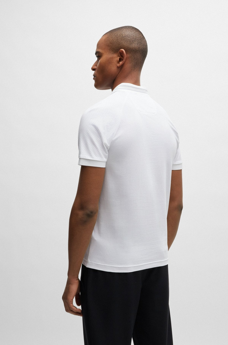 STRETCH-COTTON POLO SHIRT WITH STRIPES AND LOGO 5