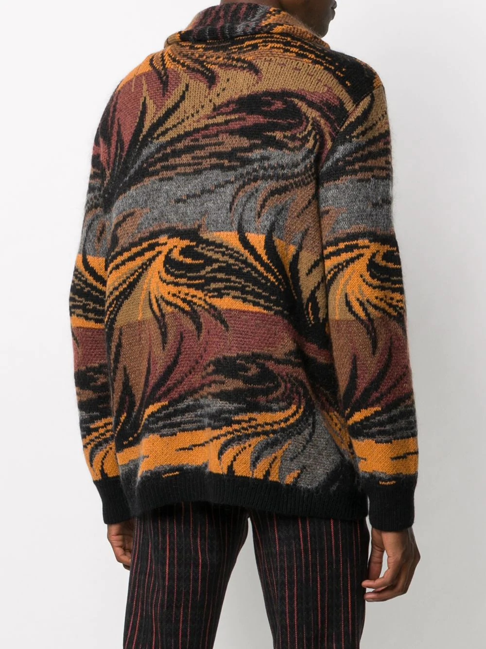 intarsia jungle cardigan - 4