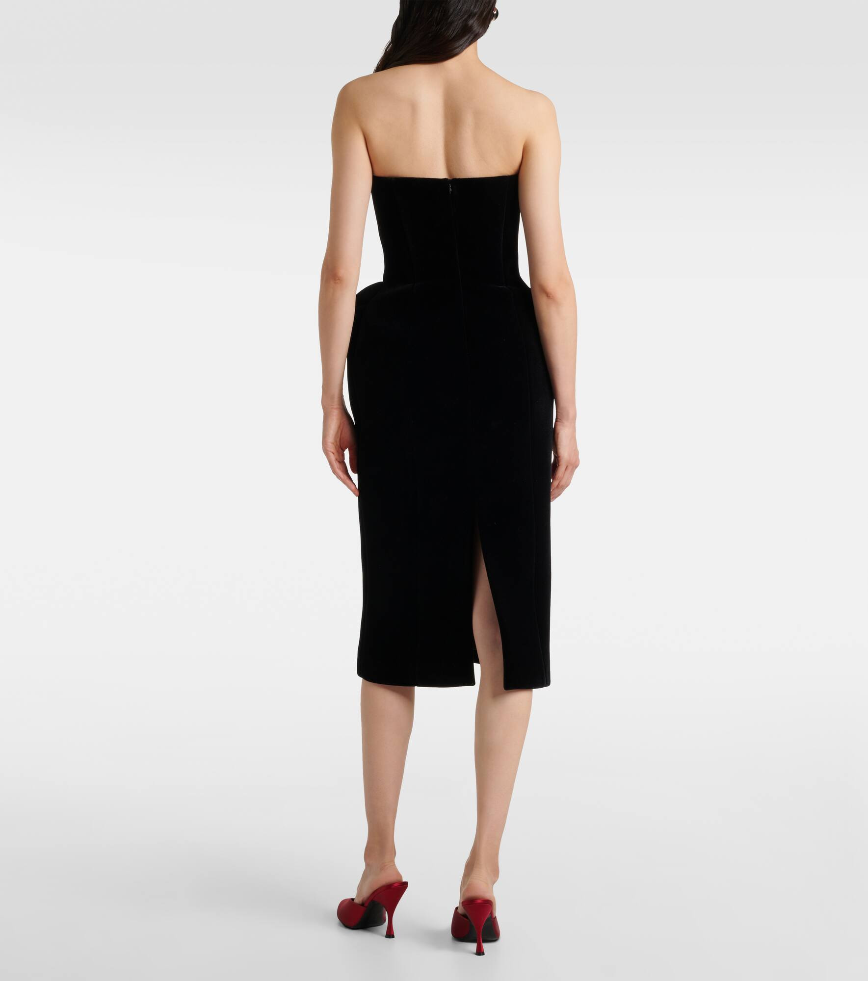 Velvet bustier dress - 3