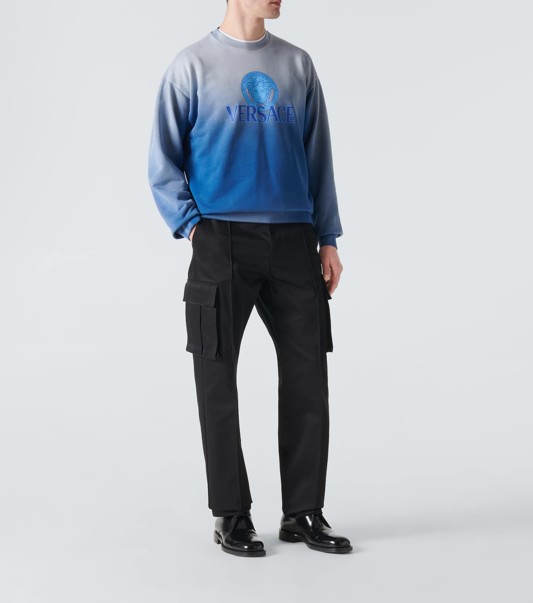 Medusa tie-dye cotton jersey sweatshirt - 2