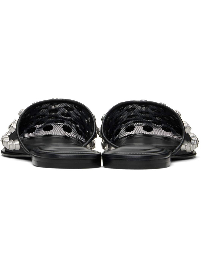 Black Rhodes Flat Slippers 2