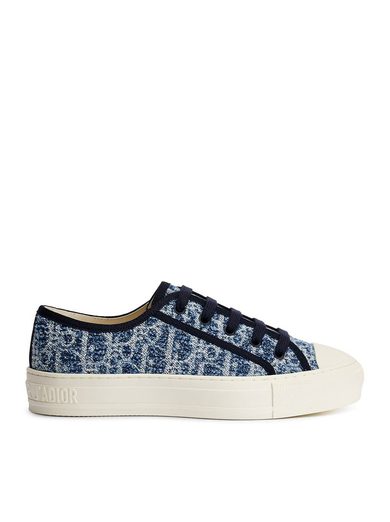 DIOR OBLIQUE BLUE WALK`N DIORIVIERA SNEAKER IN SPONGY DENIM 1