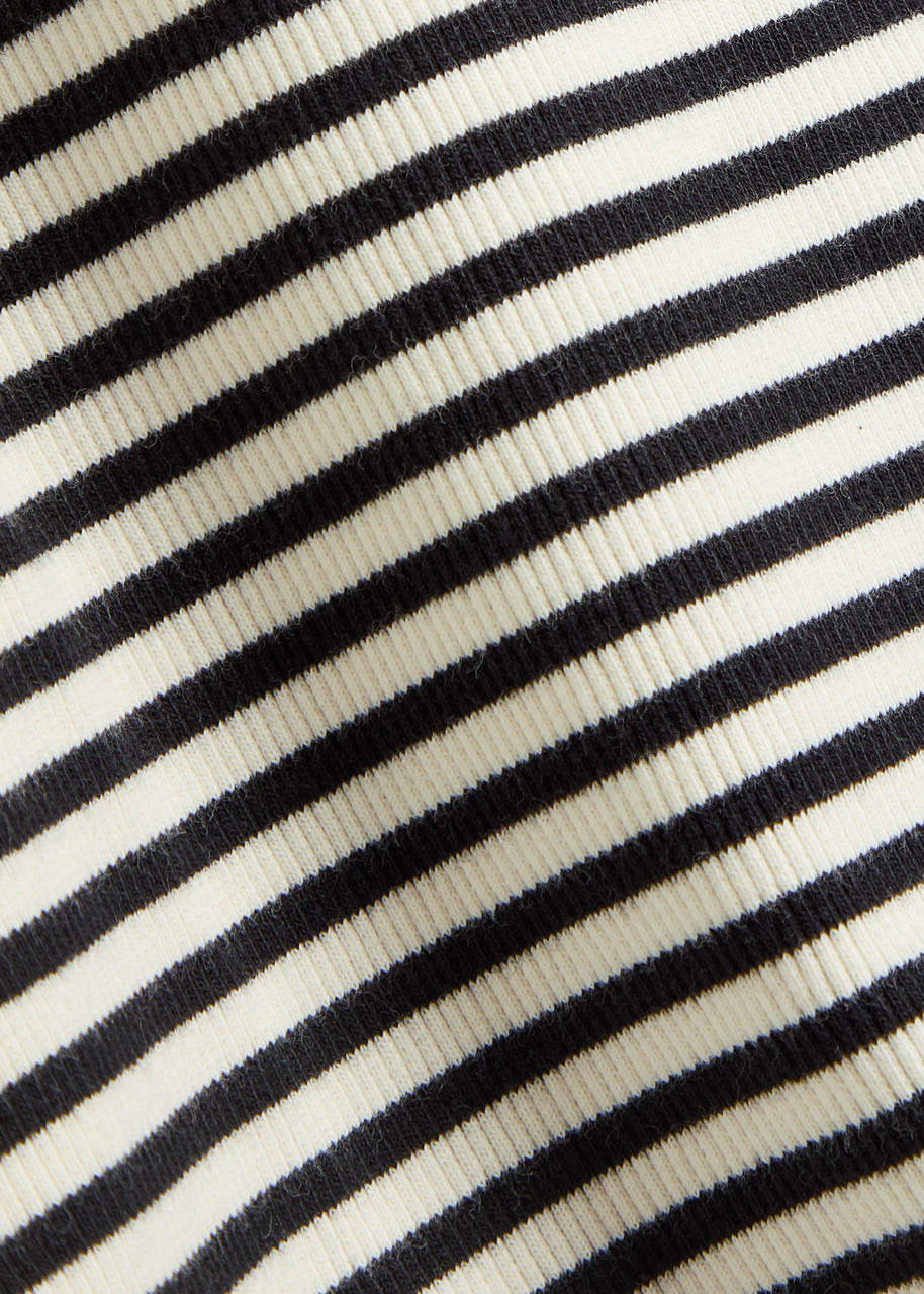 Anine Bing Alessia Striped Stretch-cotton T-shirt - 5