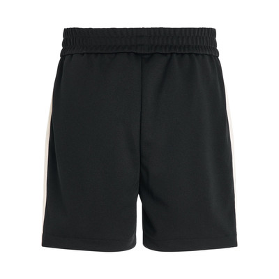 Palm Angels Monogram Track Shorts in Black/Butter outlook