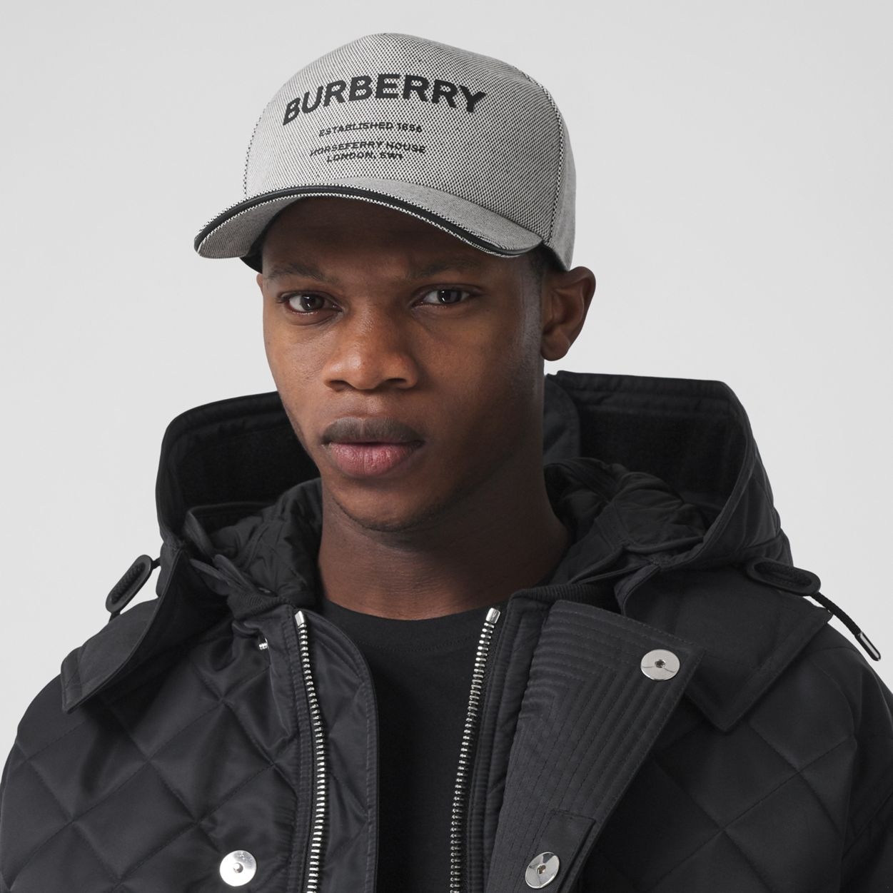 Horseferry Print Cotton Canvas Cap - 4