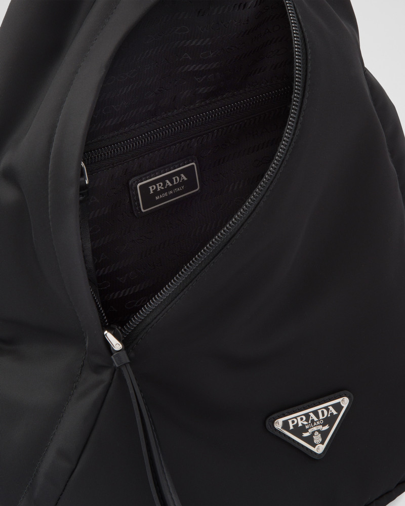 Re-Nylon and leather backpack 5