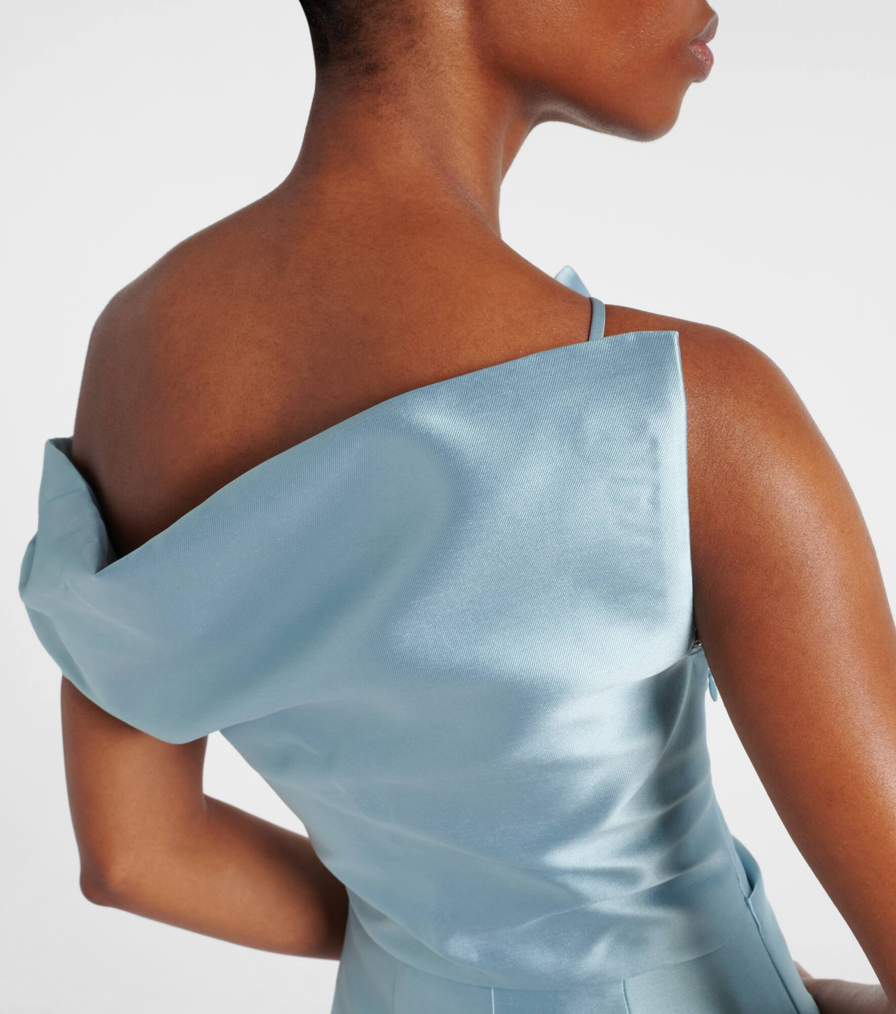 Ellison satin cocktail dress - 7