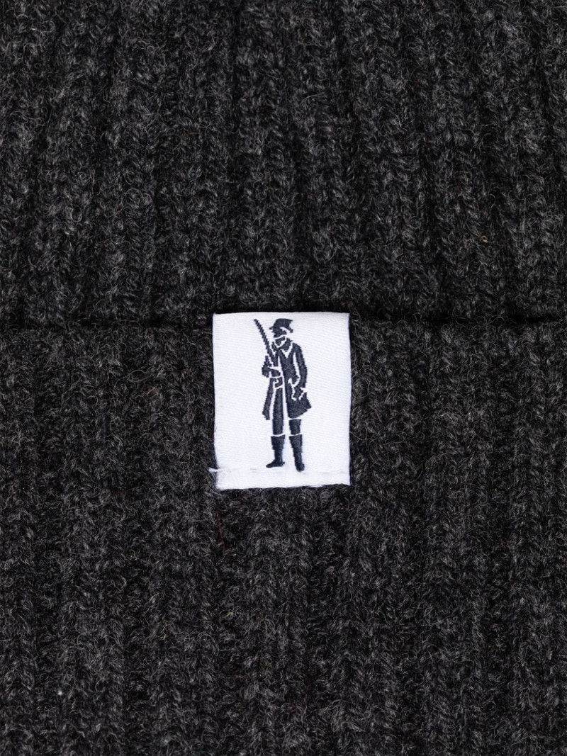 Mackintosh BILLIE CHARCOAL WOOL BEANIE HAT outlook
