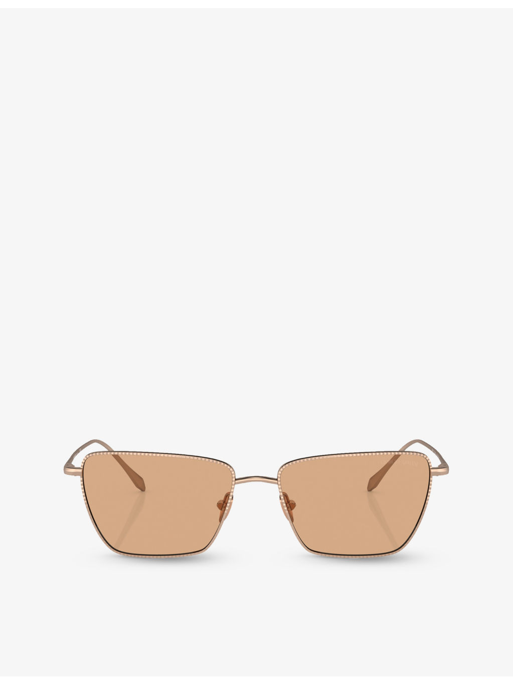 AR6153 rectangle-frame metal sunglasses - 1