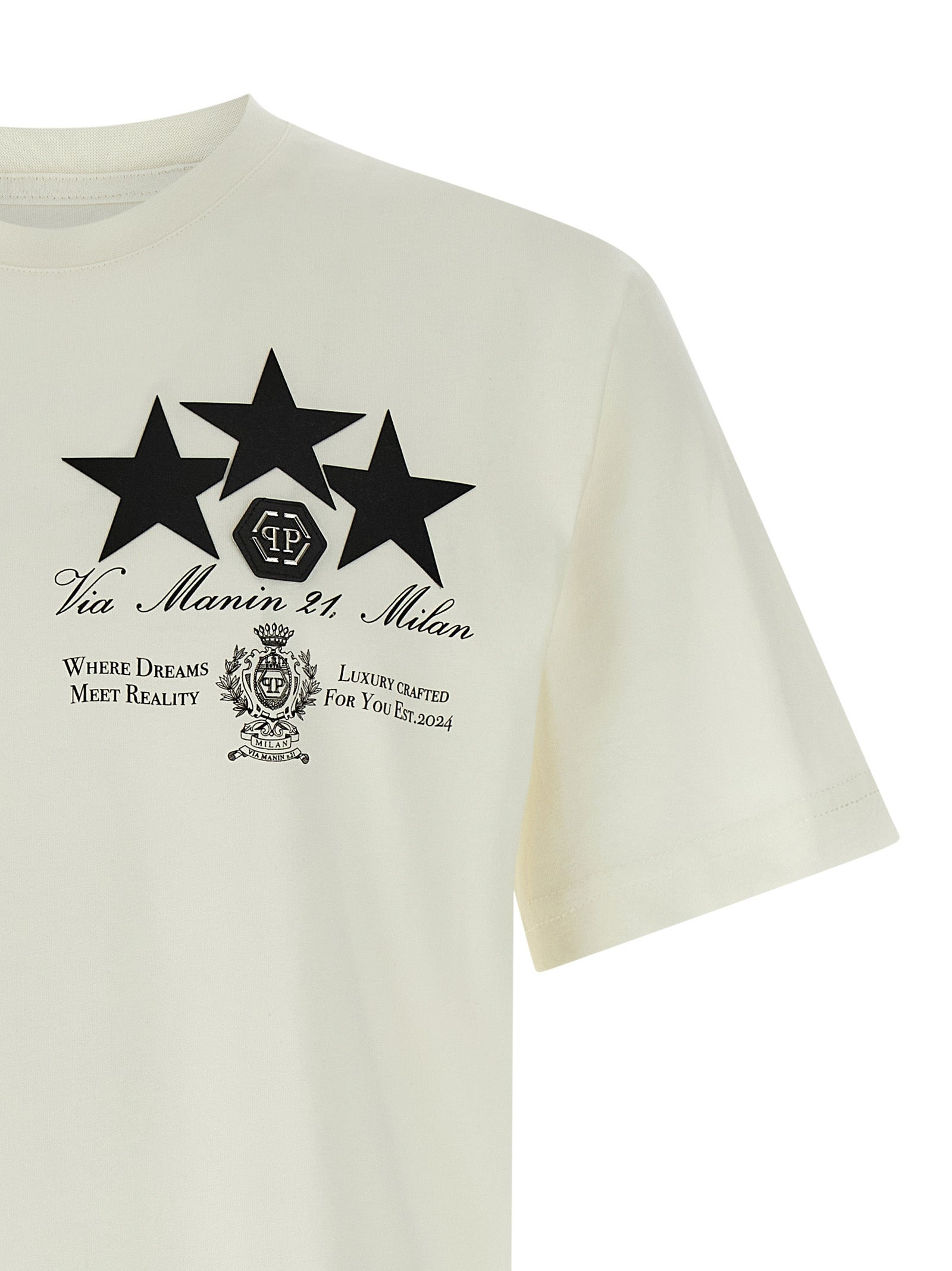 Print Patch T-Shirt White - 3