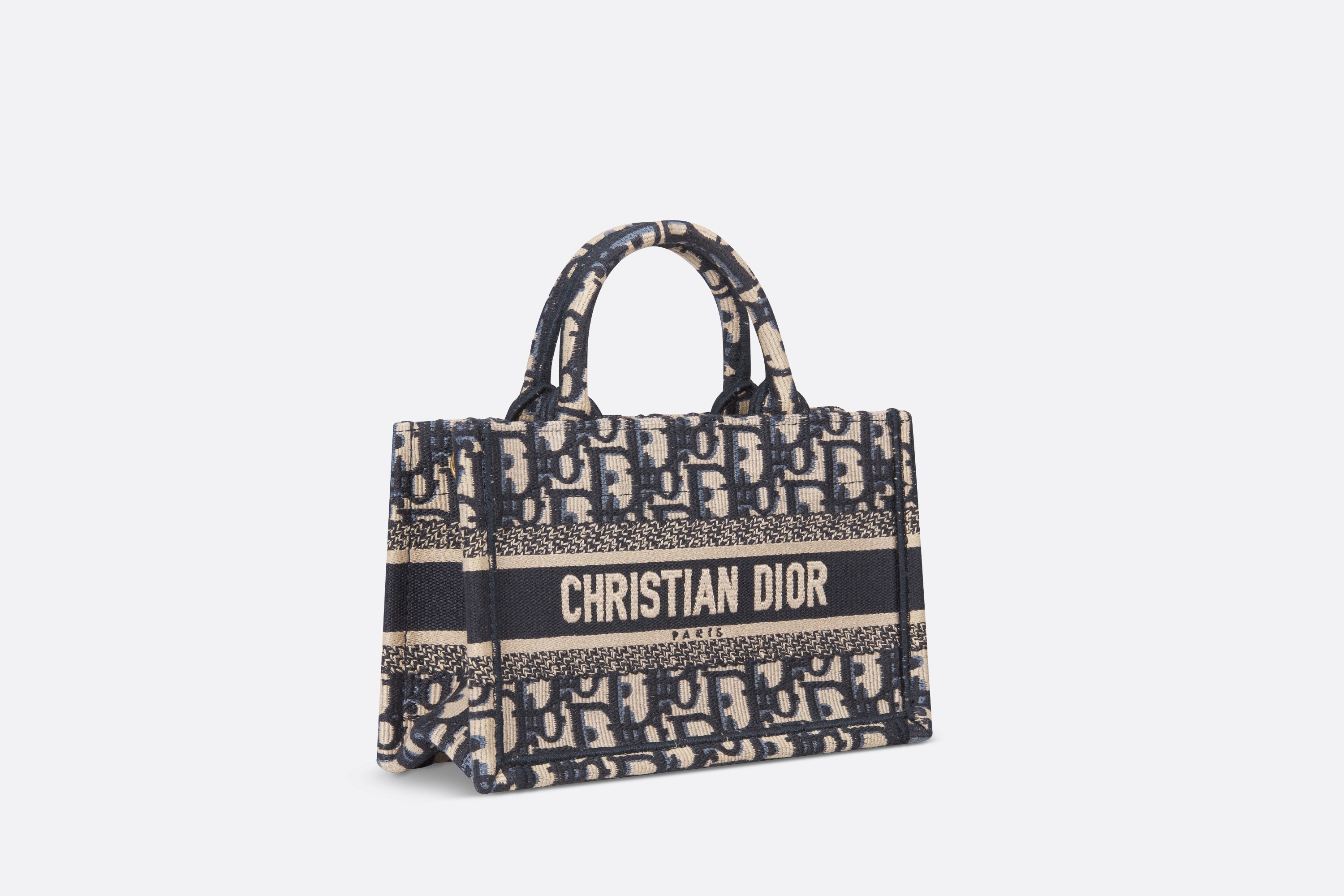 Dior Mini Dior Book Tote with Strap | REVERSIBLE