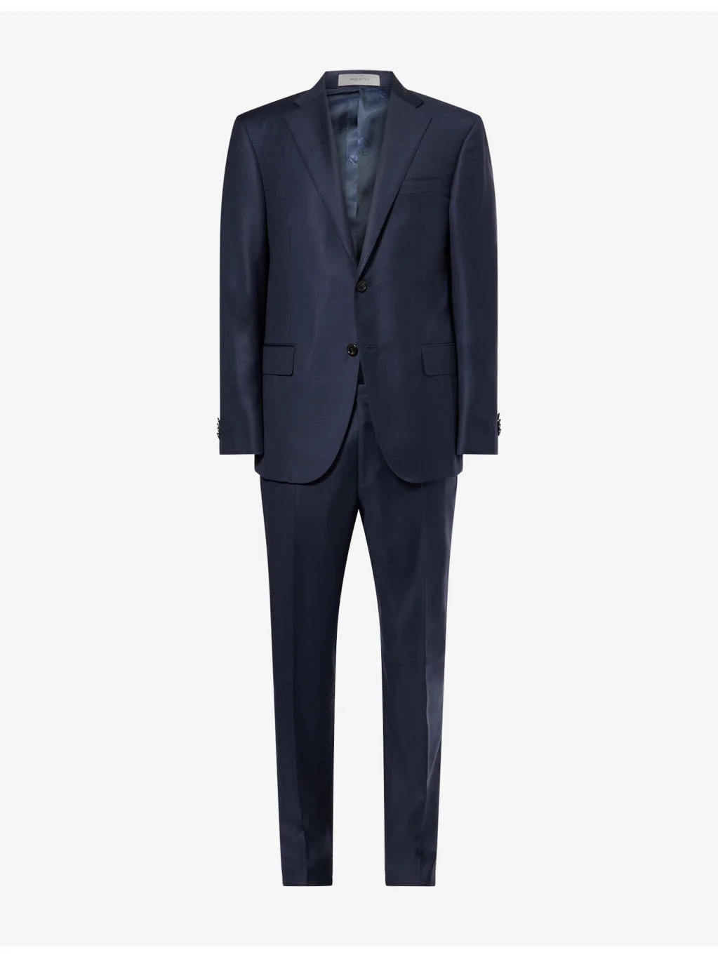 Single-Breasted Notch-Lapel Wool Suit - 1