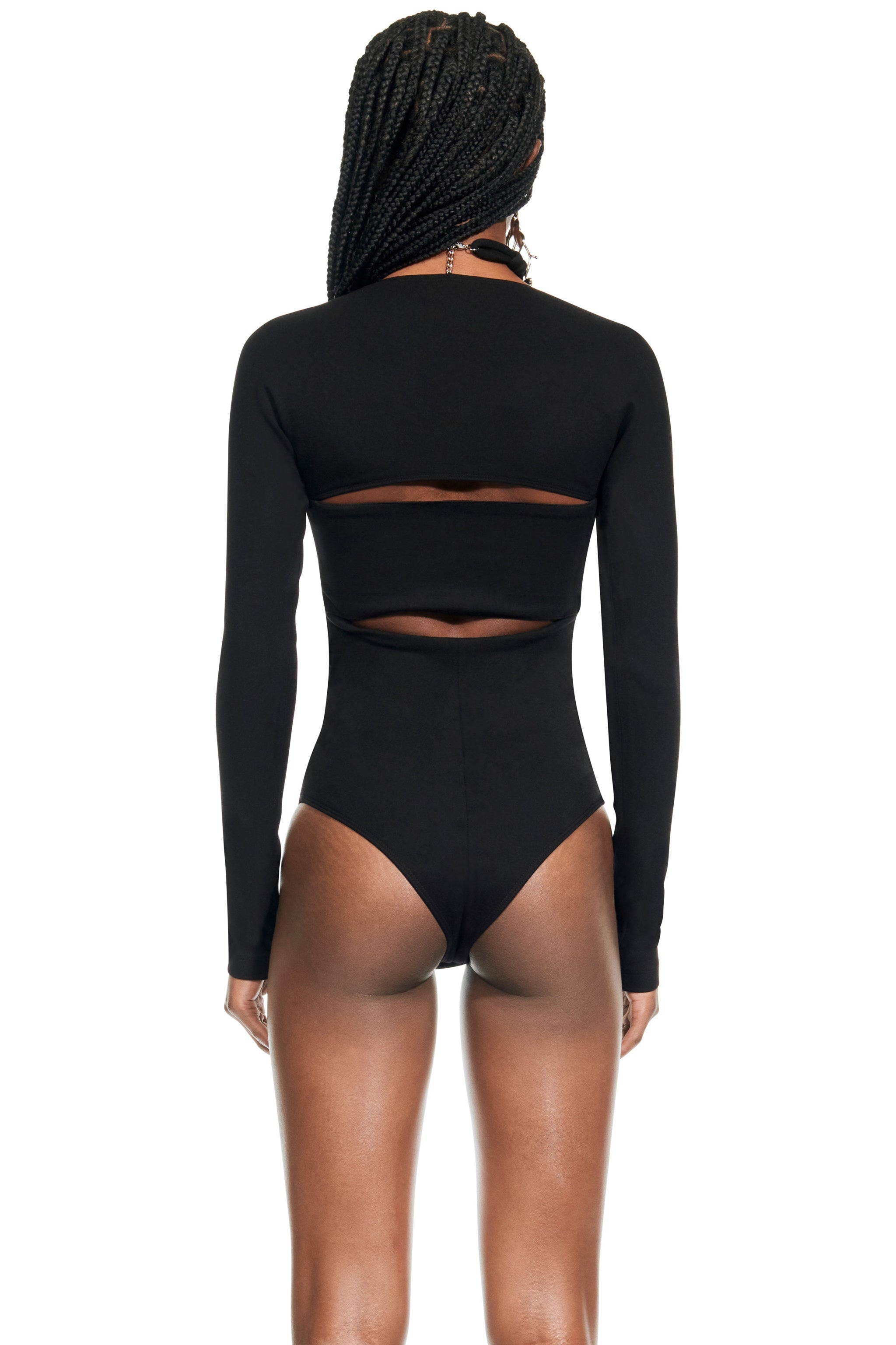 CHAIN LINK LONG SLEEVE BODYSUIT - 2