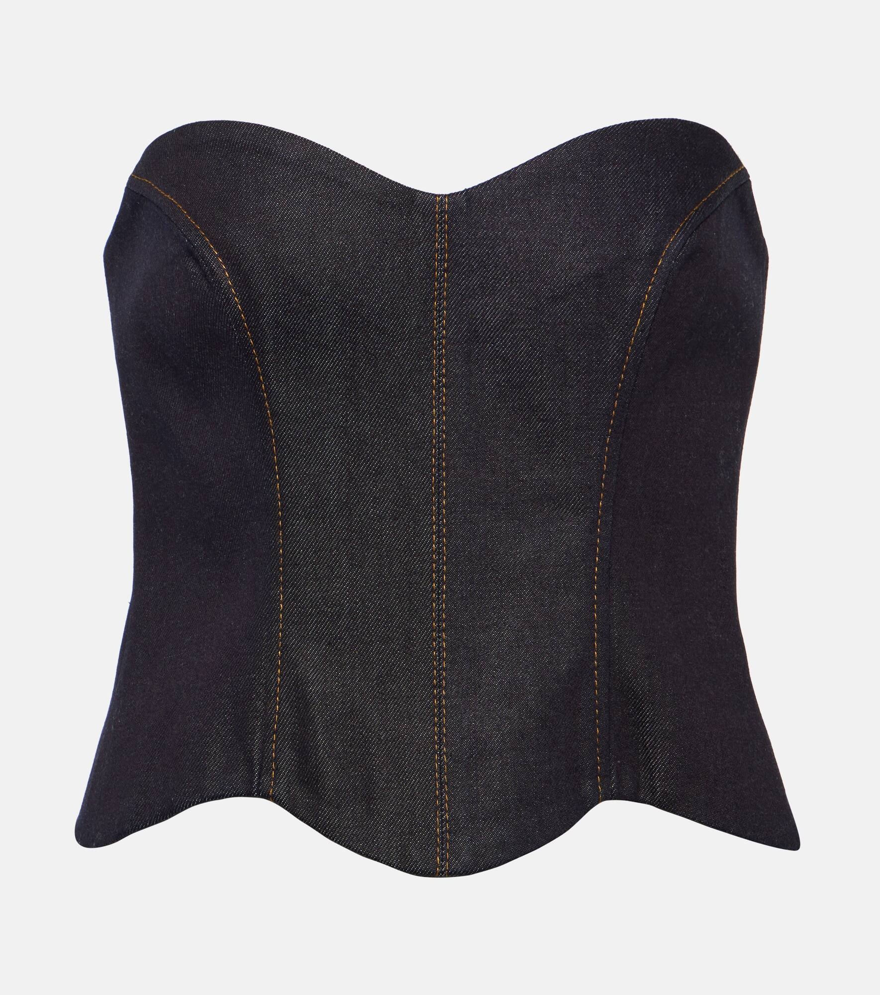 Hyn denim bustier top - 1