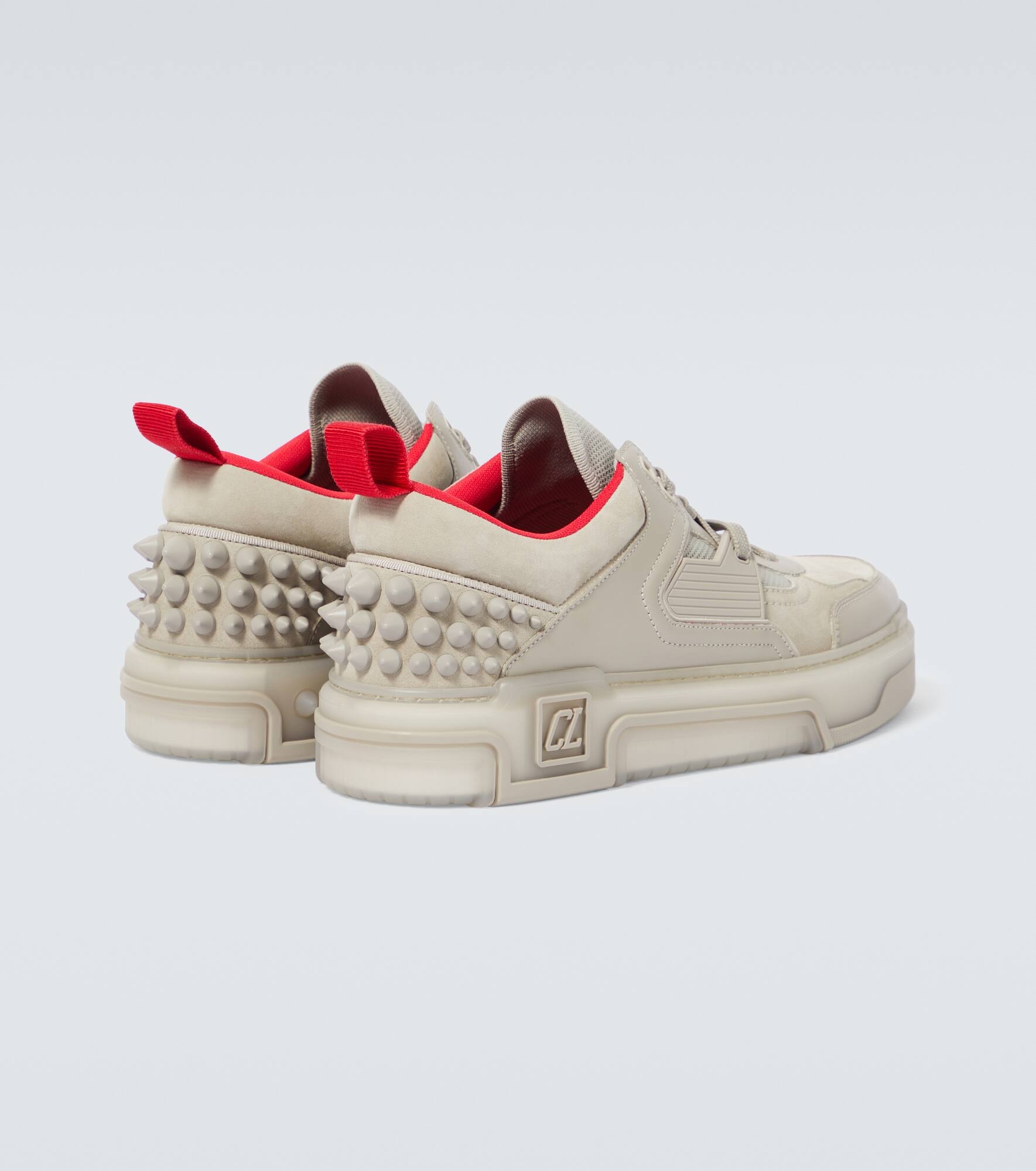 Astroloubi leather and suede sneakers - 6