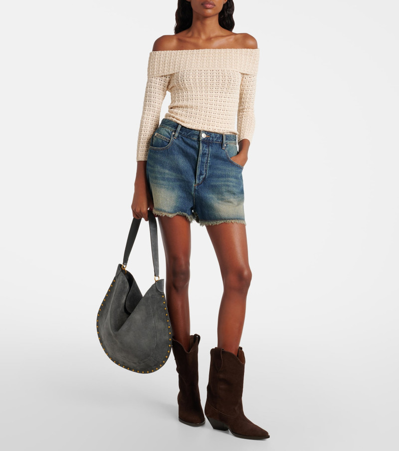 Isabel Marant Oskan Soft Medium suede shoulder bag outlook