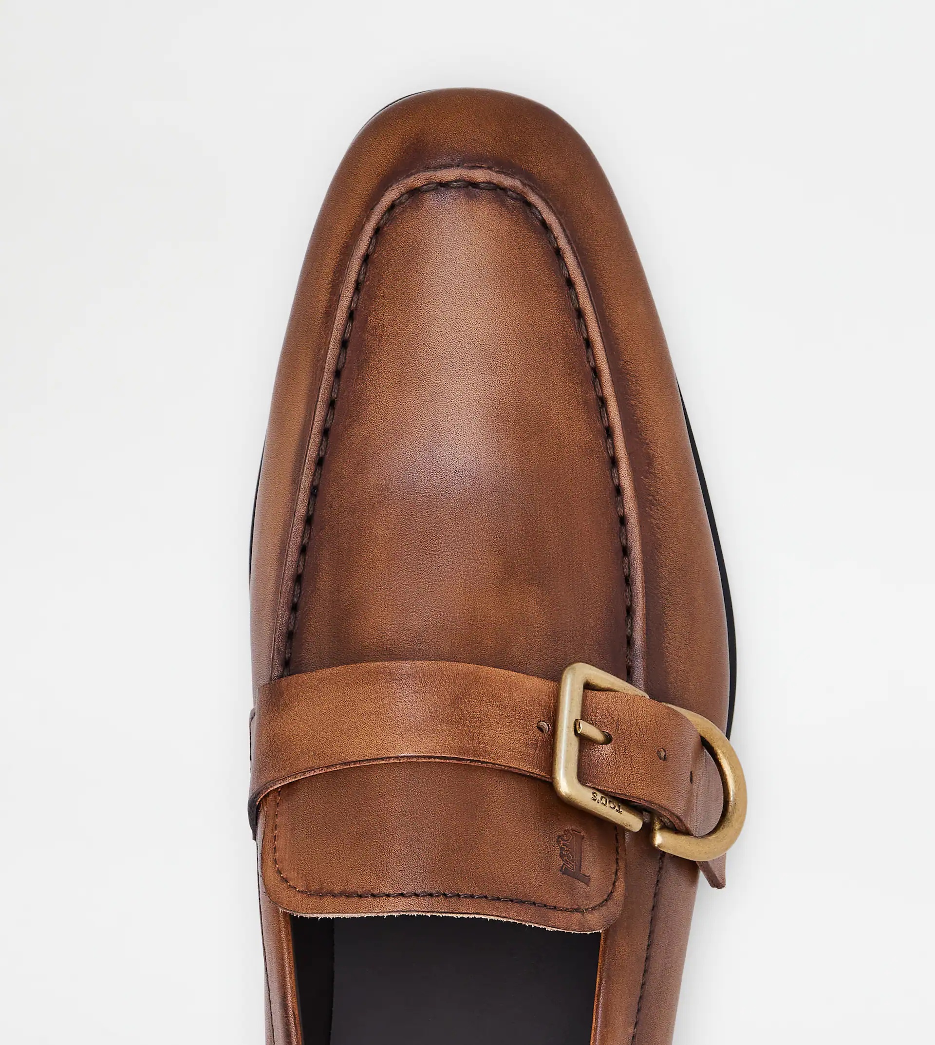 LOAFERS IN LEATHER - BROWN - 4