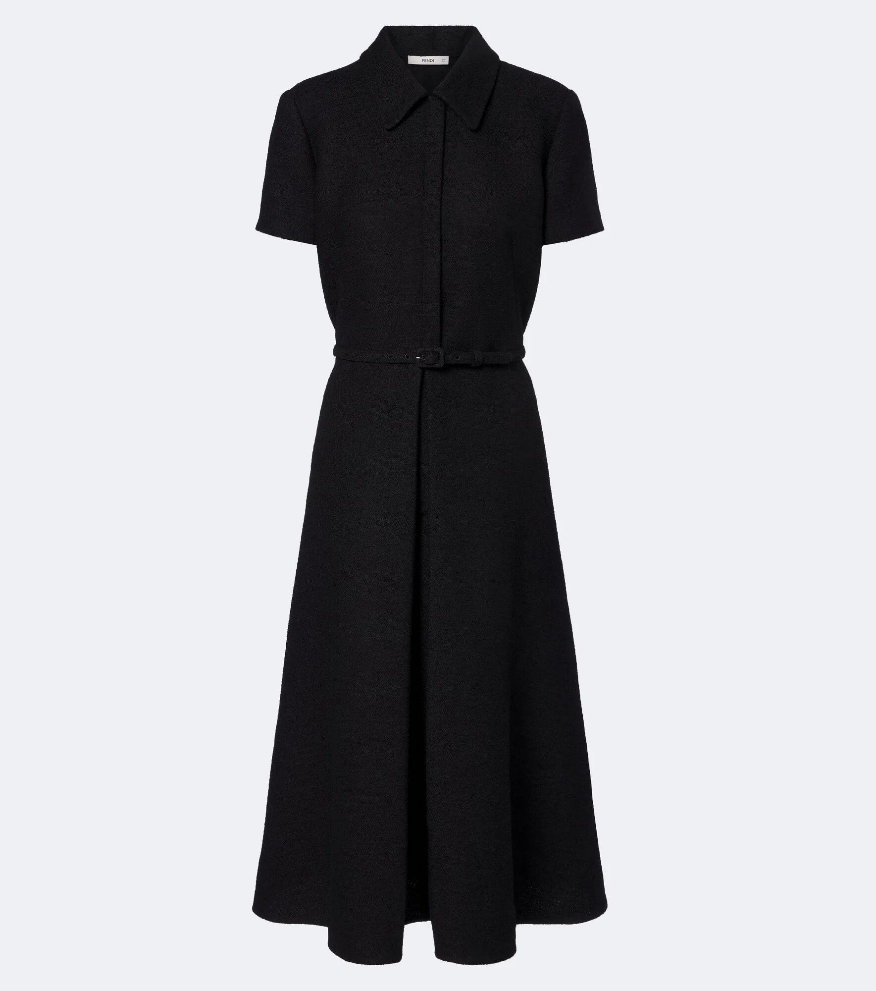 Wool-blend bouclé midi dress - 1