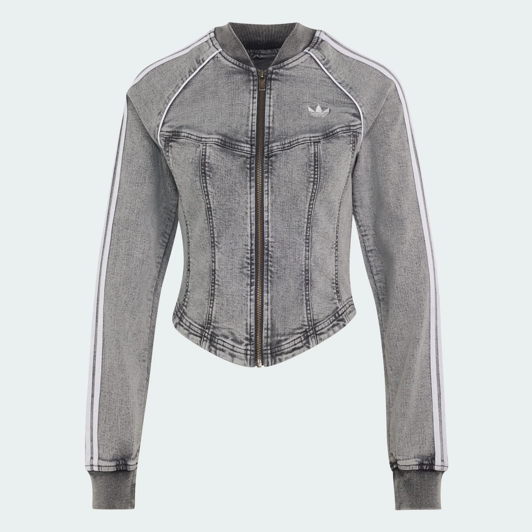 SUPERSTAR DENIM CORSET TRACK TOP - 1