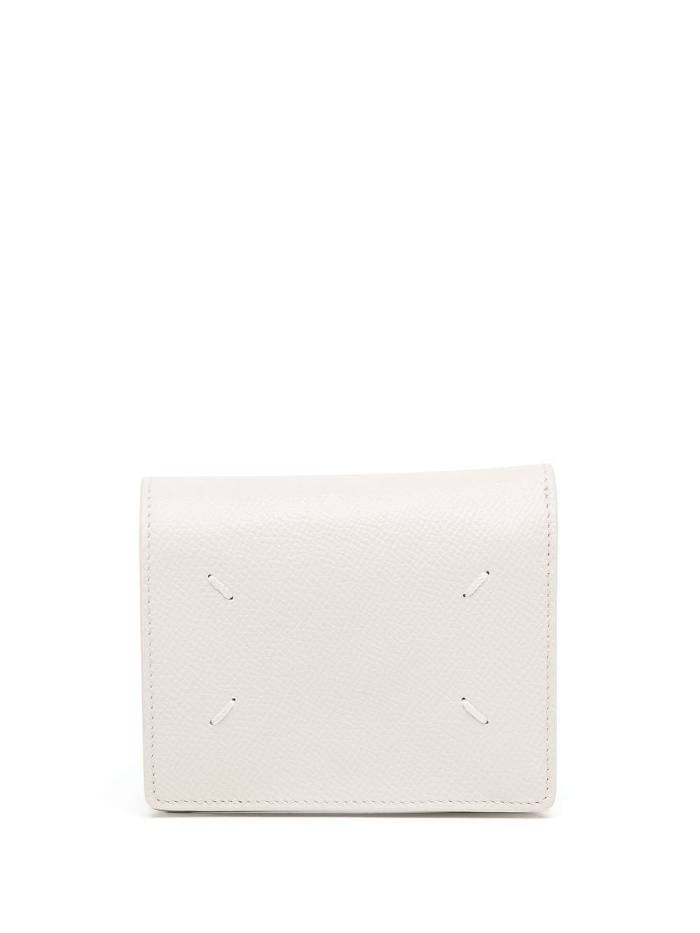 stitch leather wallet - 2