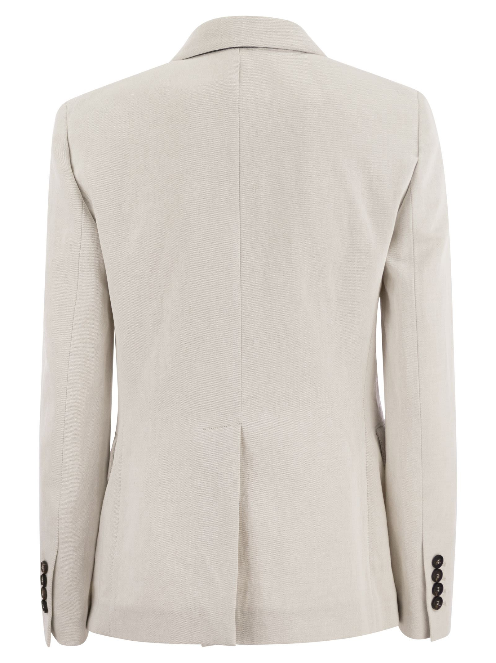 Brunello Cucinelli Women Cotton And Linen Jacket - 2