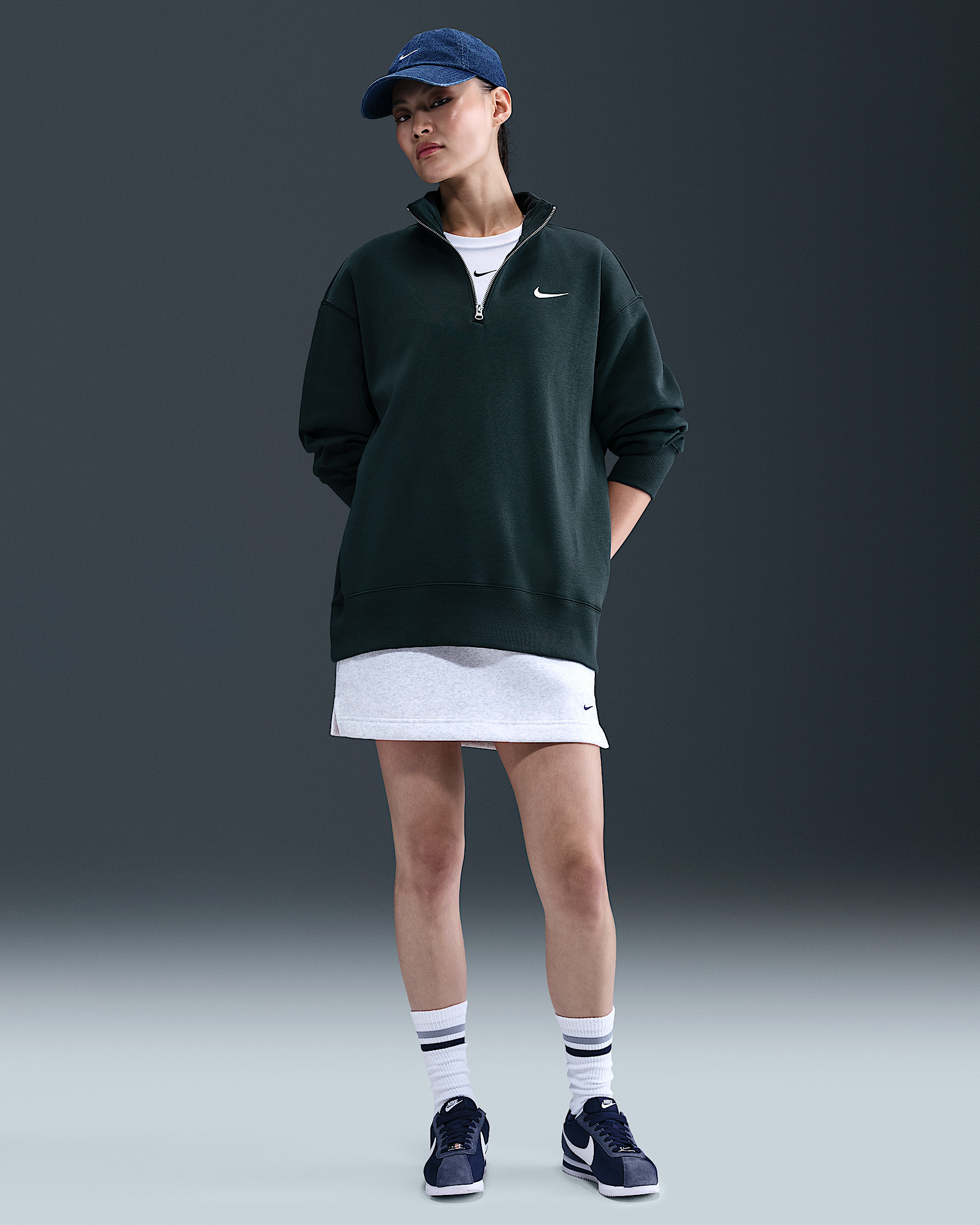 Nike Sportswear Phoenix Fleece Women's Oversized 1/4-Zip Long Sweatshirt - 4
