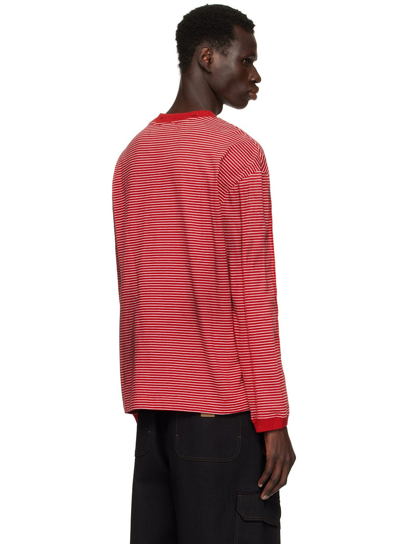 Red & White 'Kurt' Stripe T-shirt 3
