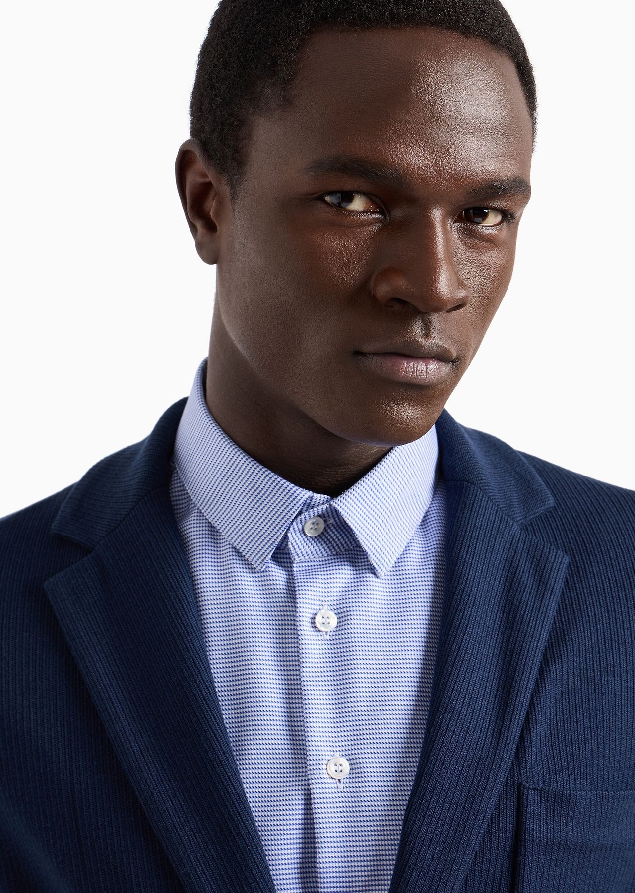 Upton Line single-breasted jacket in silk and cotton - 5