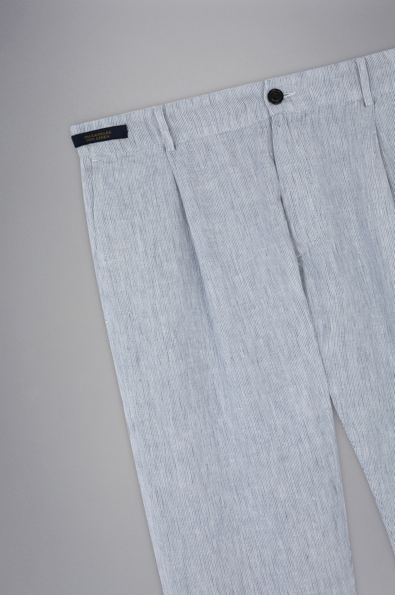 LINEN CHINO TROUSERS 5