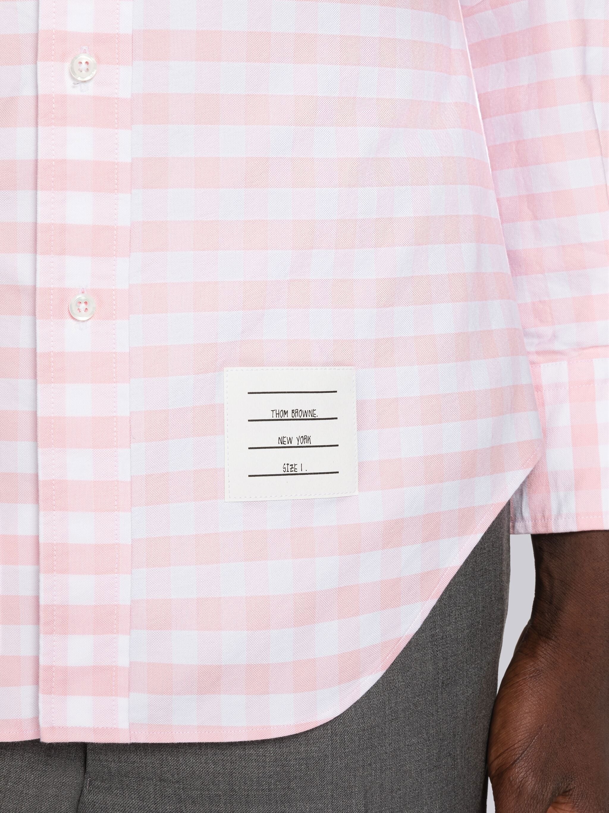 Gingham Oxford Armband Classic Shirt - 6