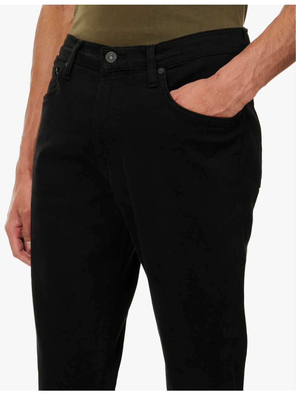 Elijah straight-leg relaxed-fit stretch denim-blend jeans - 5