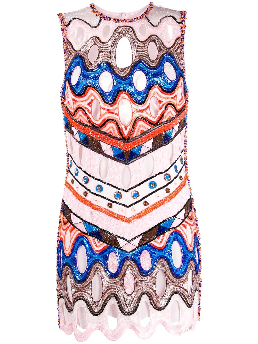 Vivara print sequinned dress - 1