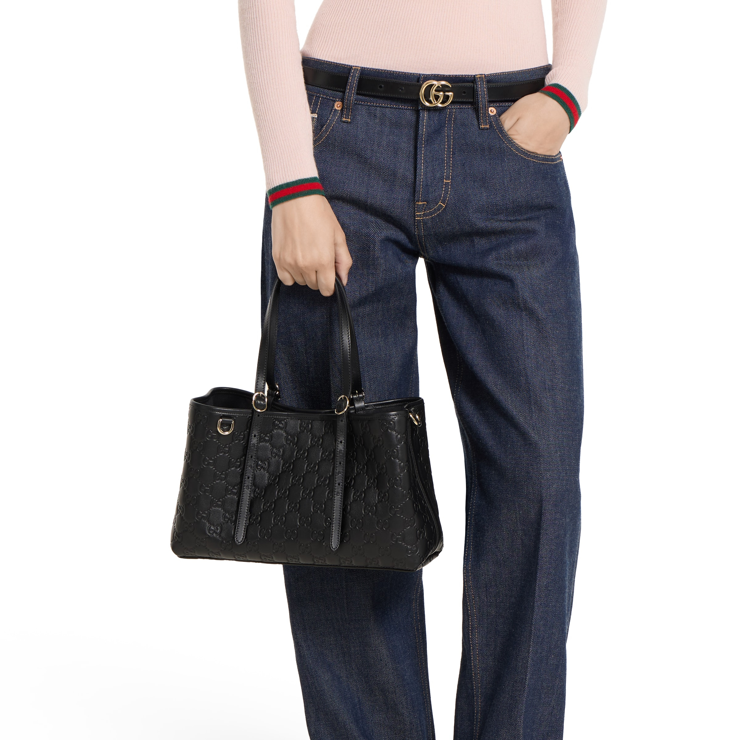 GG Emblem medium tote bag - 4