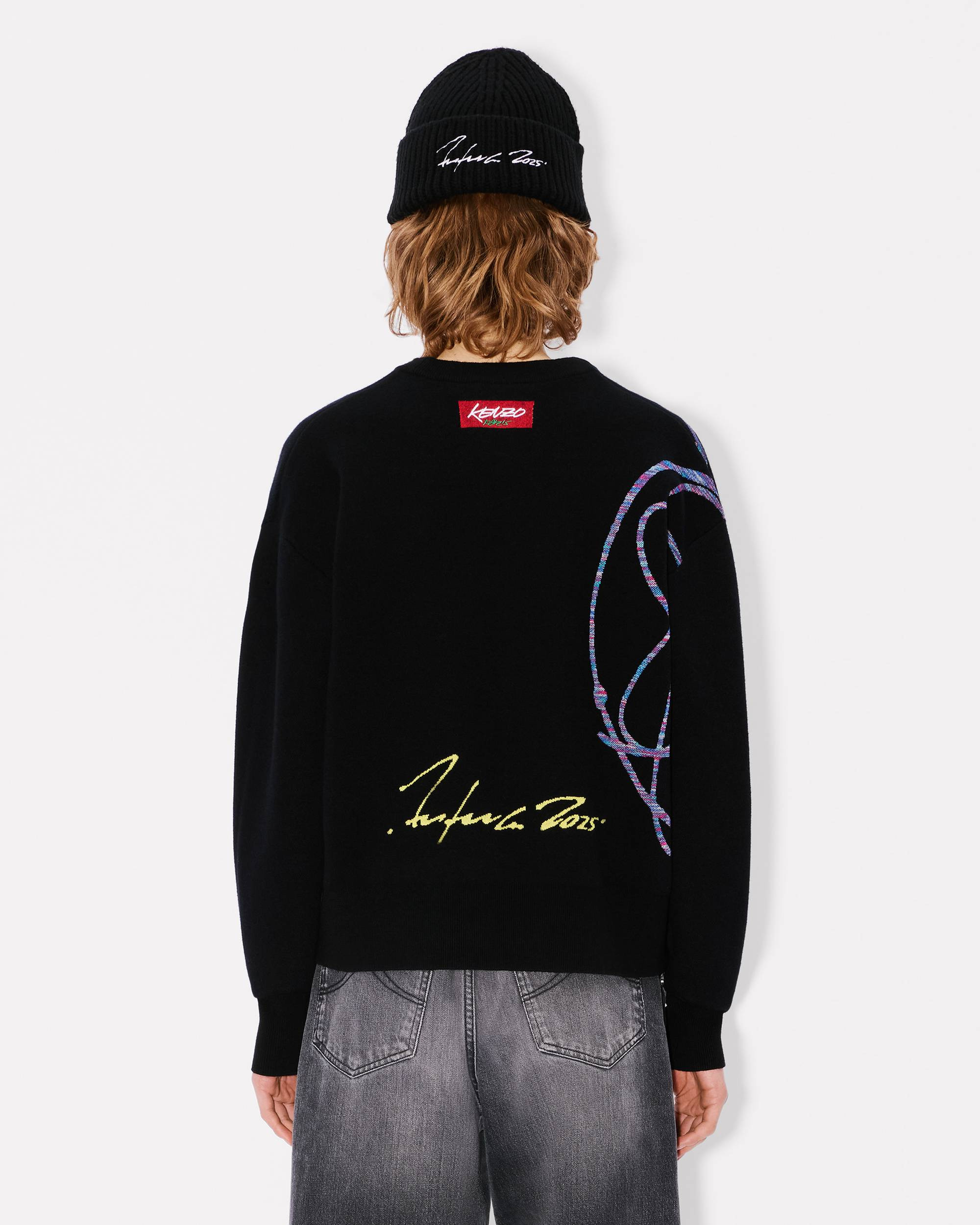 'Kenzo x Futura 2000' jumper in mixed cotton wool - 4