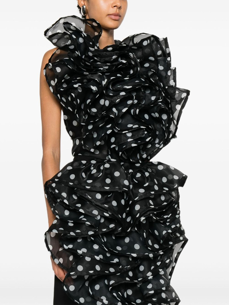 polka dot-pattern blouse 3