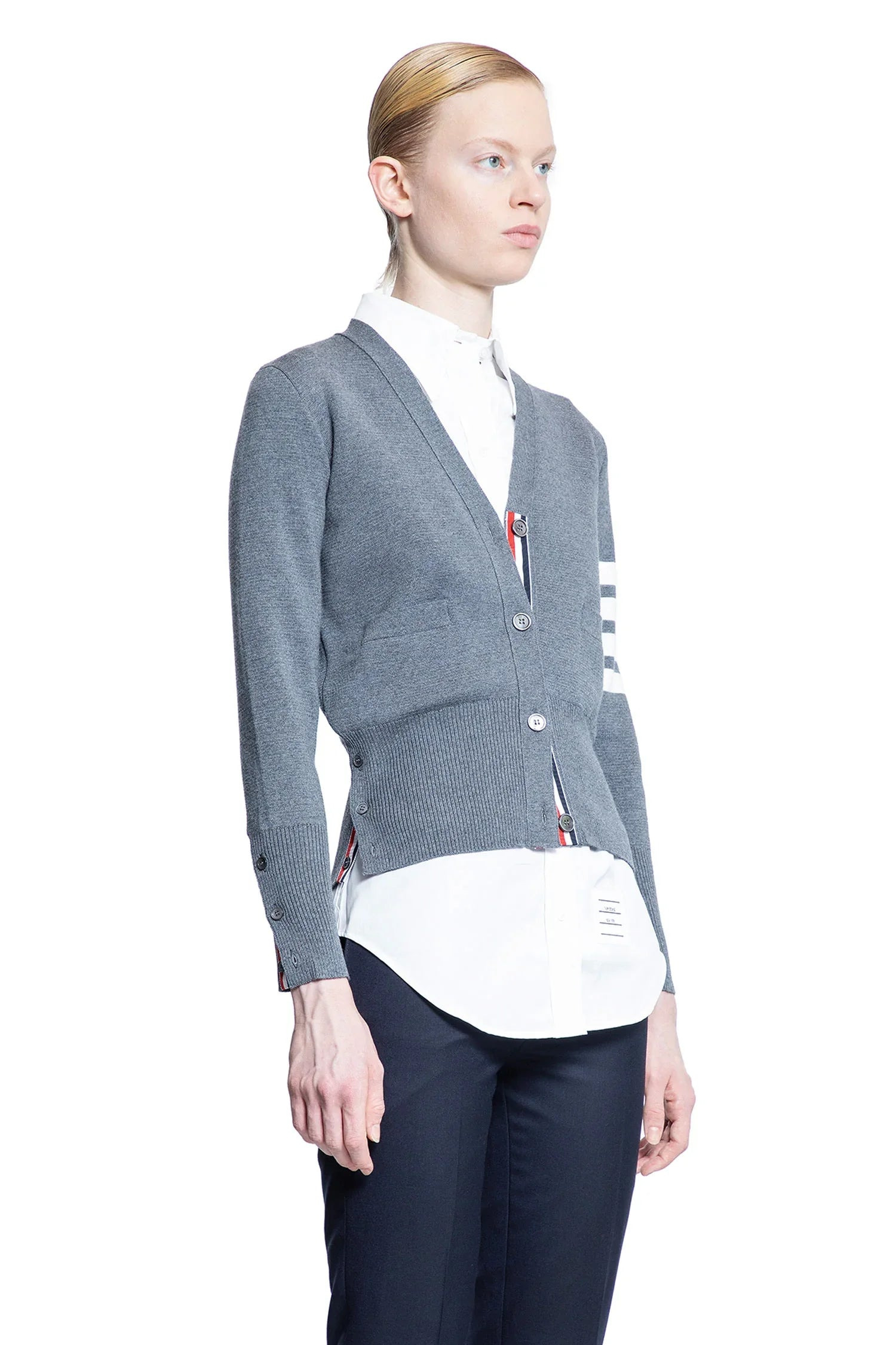 Wool-4-Bar-V-Neck-Cardigan - 2