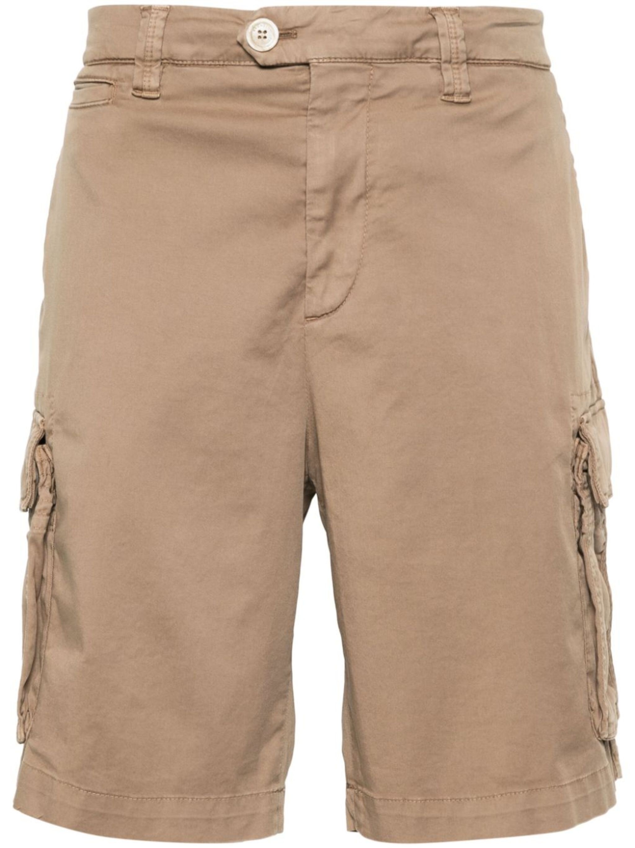 twill cargo shorts - 1