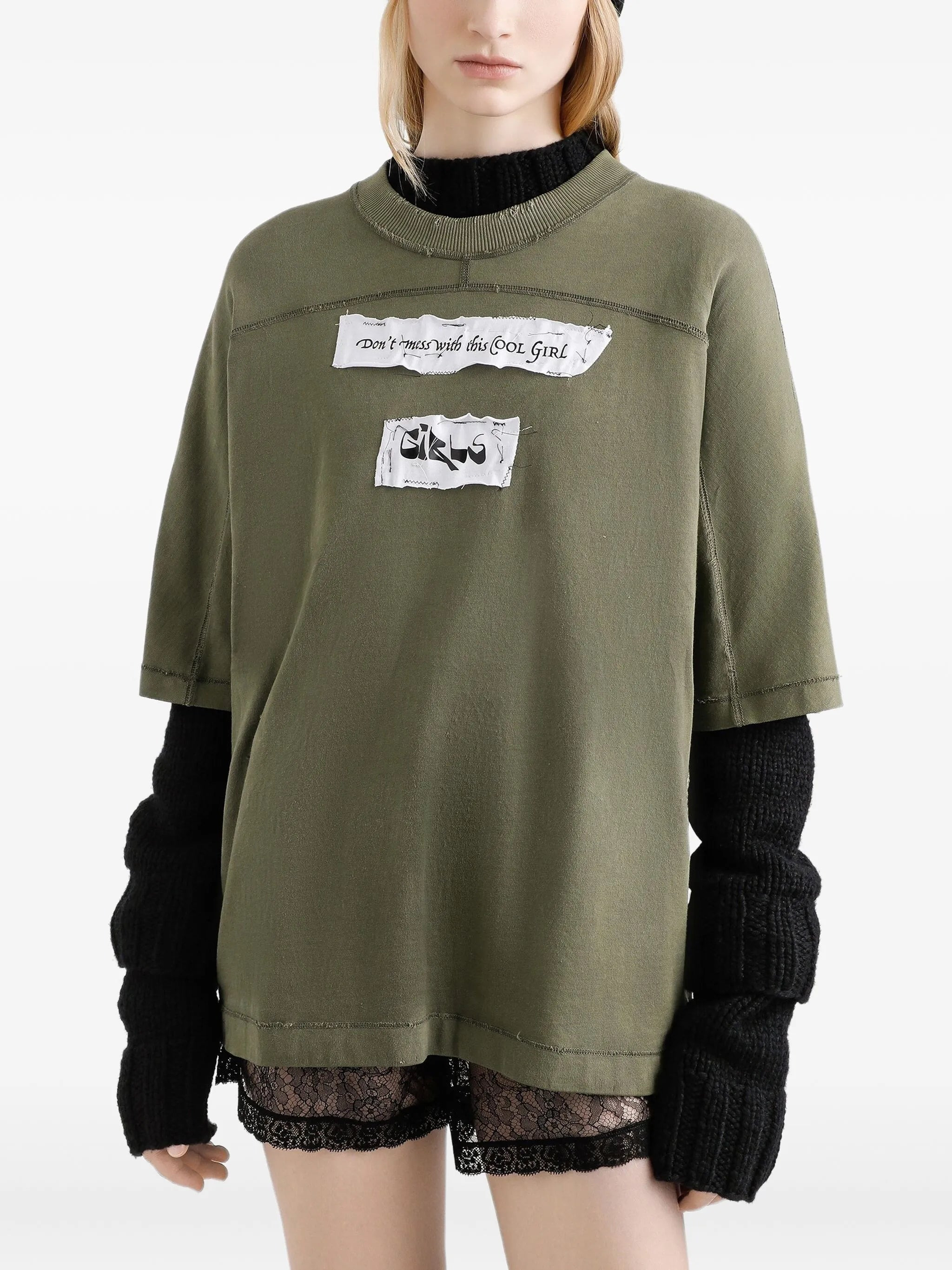 Dolce & Gabbana Panelled Graphic-print T-shirt - 5