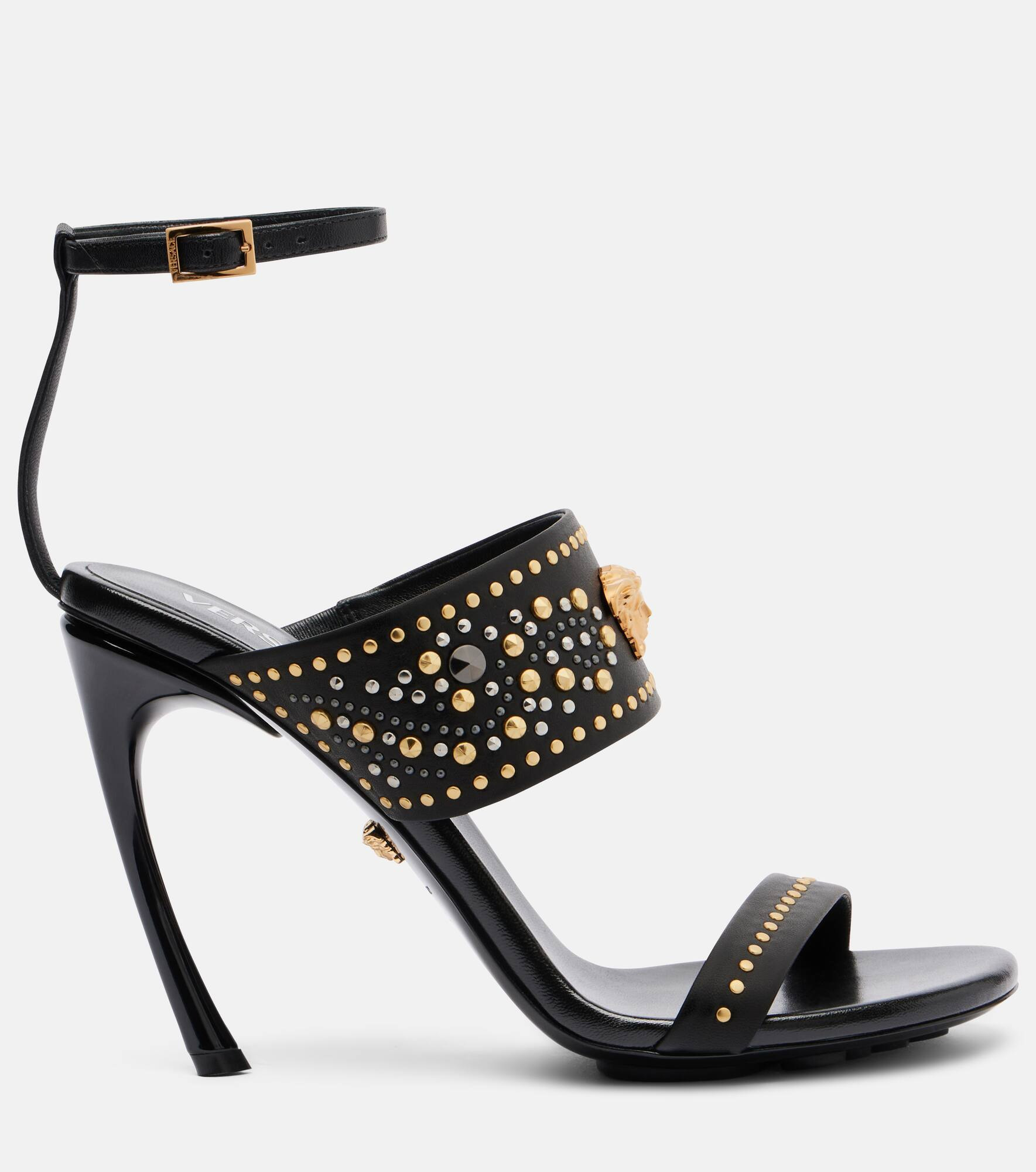 La Medusa 105 studded leather sandals - 4