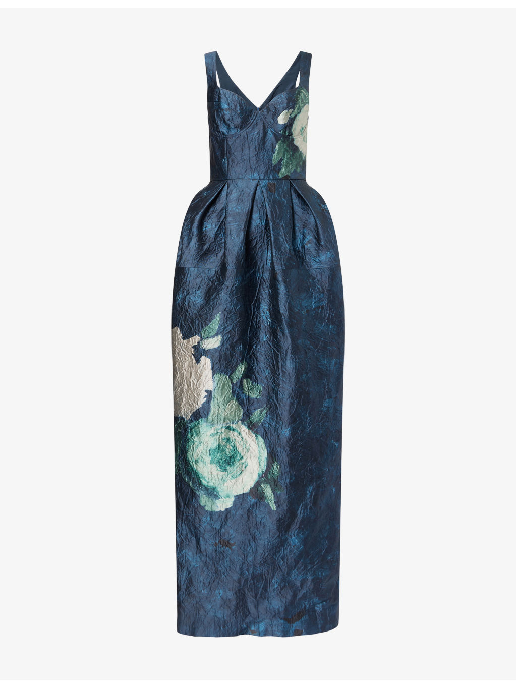 Floral-Print Bustier Woven Maxi Dress - 1