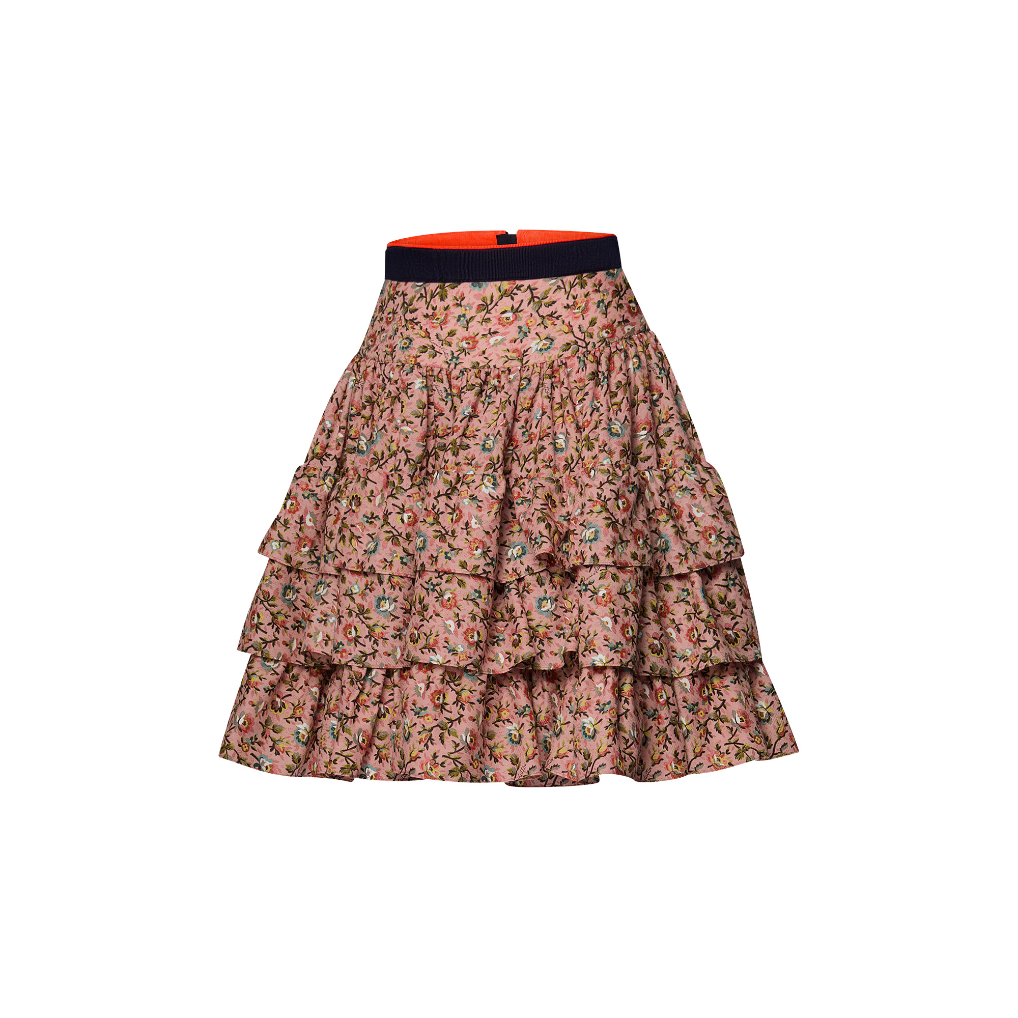 Winter Bloom Ruffled Mini Skirt - 2