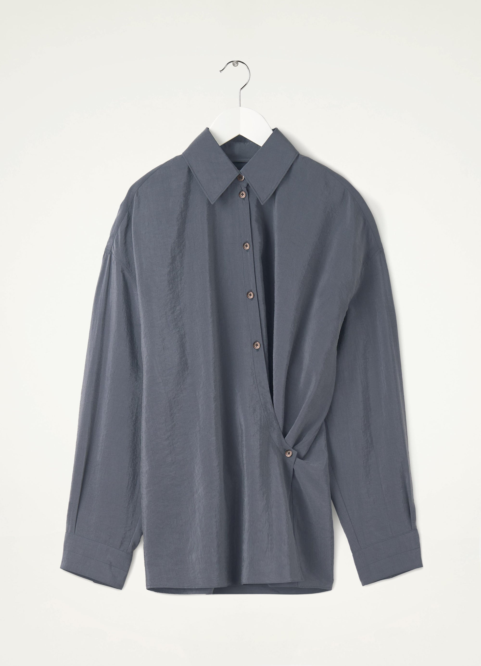 Lemaire STRAIGHT COLLAR TWISTED SHIRT DRY SILK | lemaire