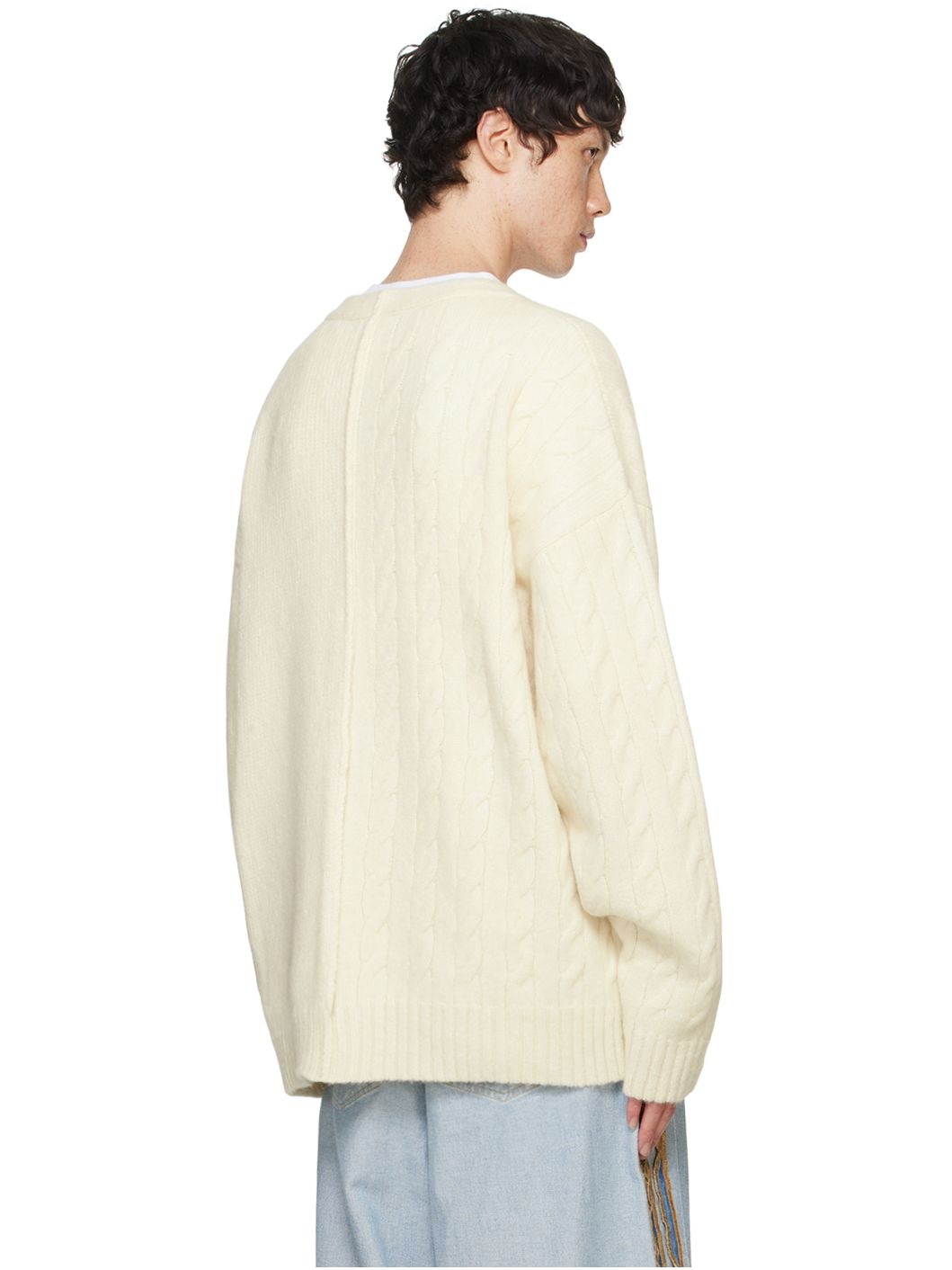 Off-White Split Cardigan - 3