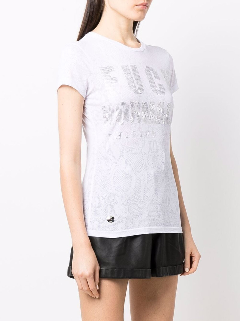 crystal-embellished T-shirt 3