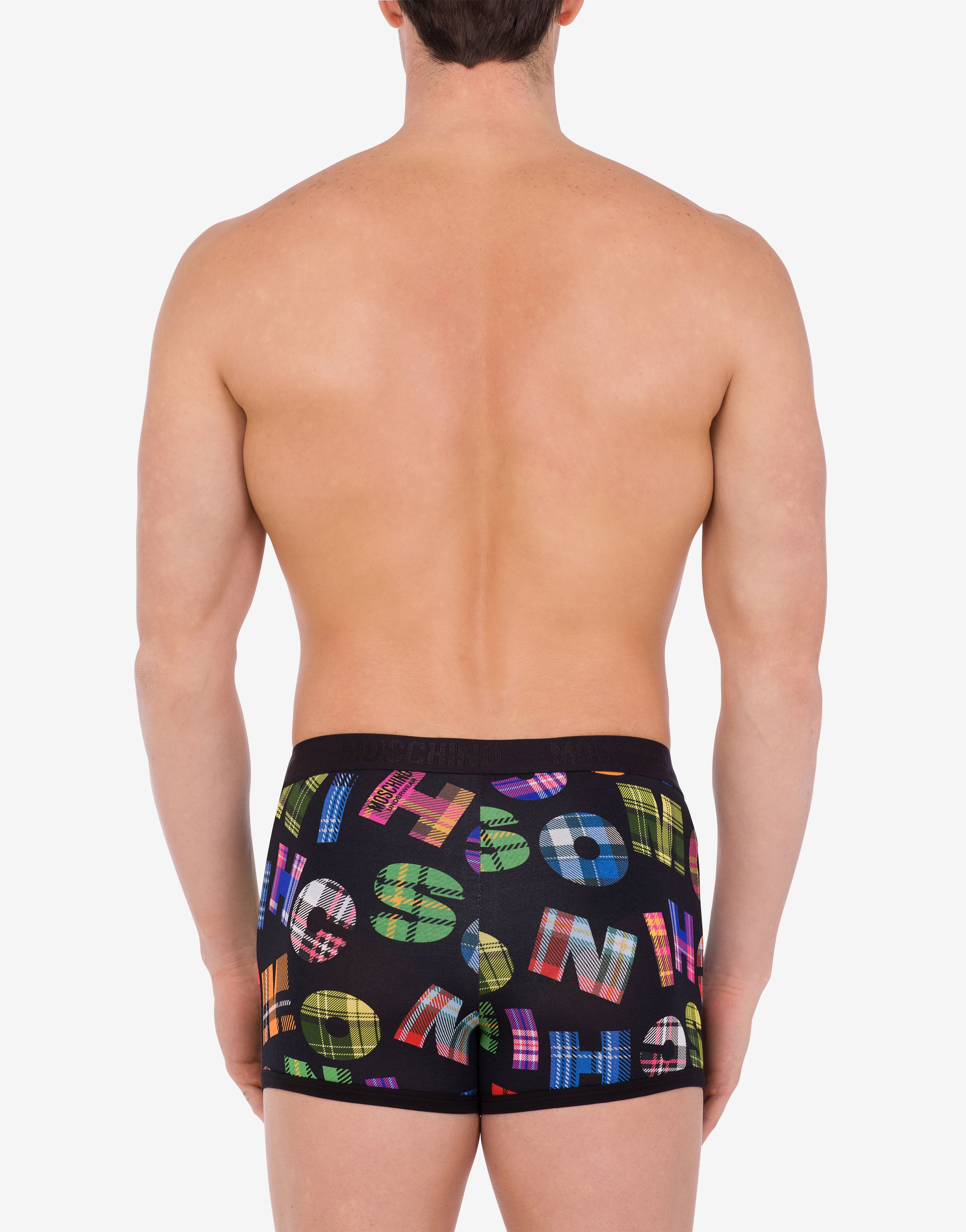 CHECK LETTERS STRETCH JERSEY BOXERS - 3