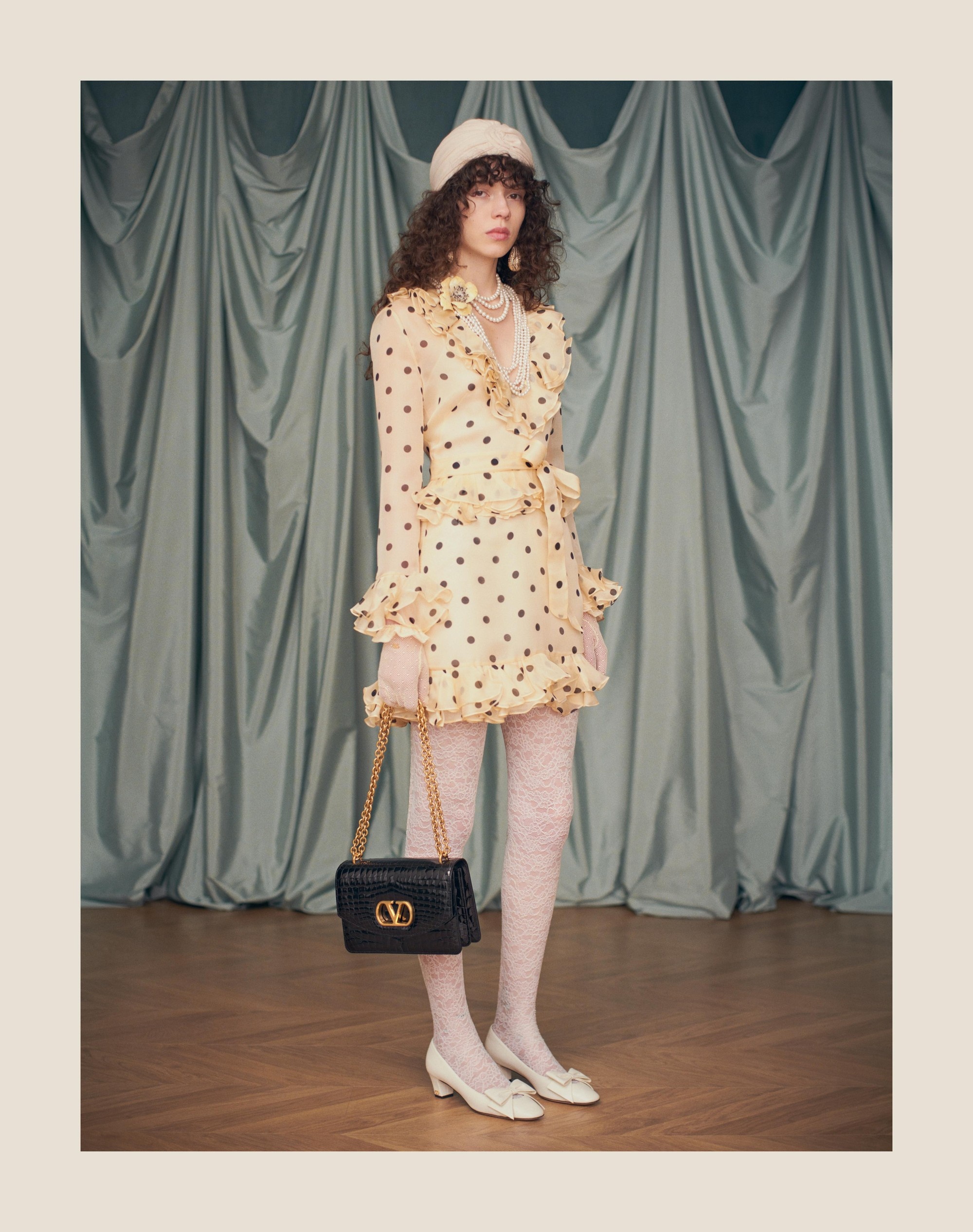 SHORT DRESS IN ORGANZA WITH POLKA DOT PRINT - 11