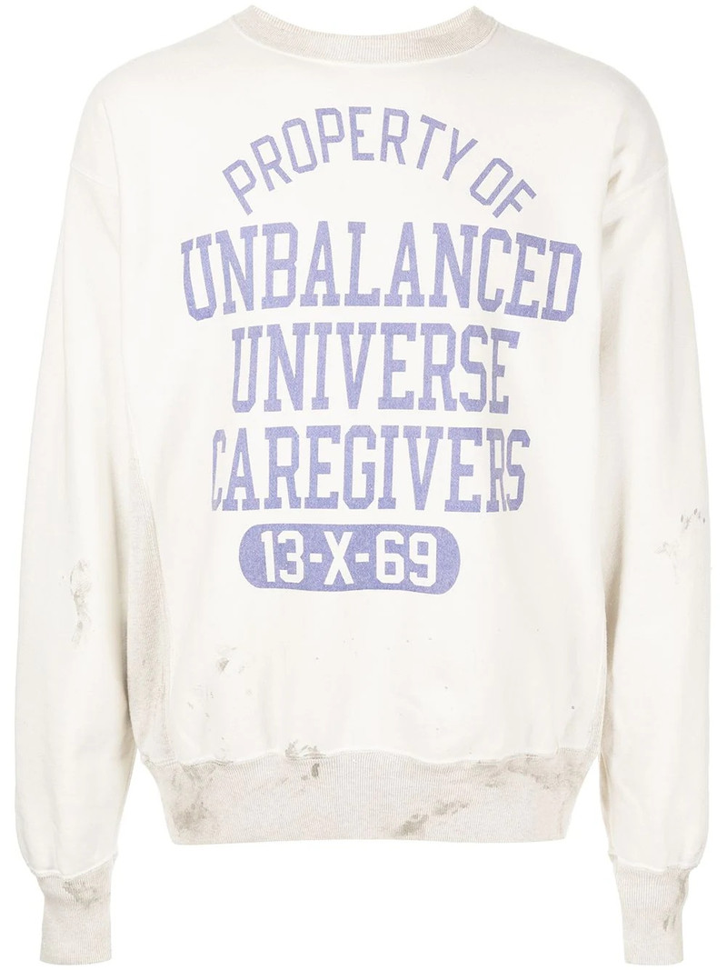graphic-print cotton sweatshirt 1