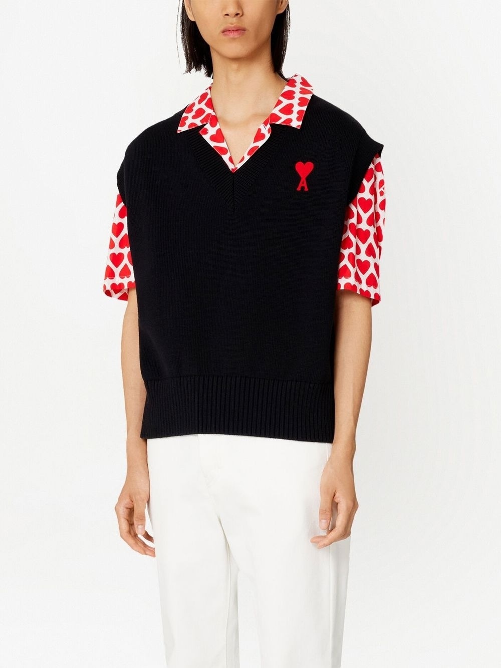 Ami De Coeur V-neck vest - 4