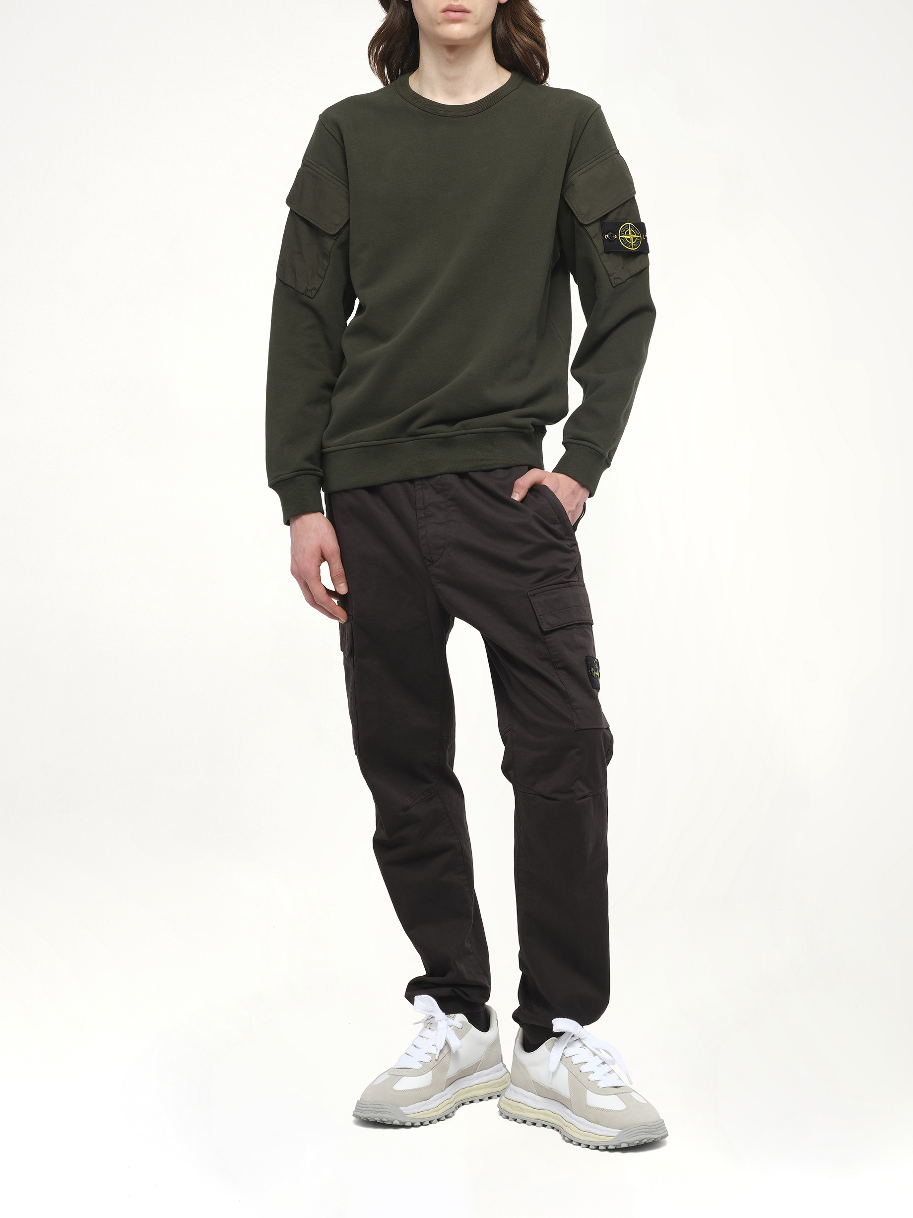 610000 Cotton Fleece Sweatshirt in Juniper - 4